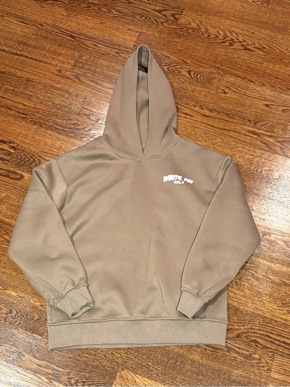 White Fox Brown Hoodie